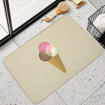Icecream Venndor  Repositionable Bath Mat
