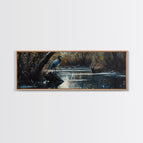 10x30 Inches / Light Oak Frame