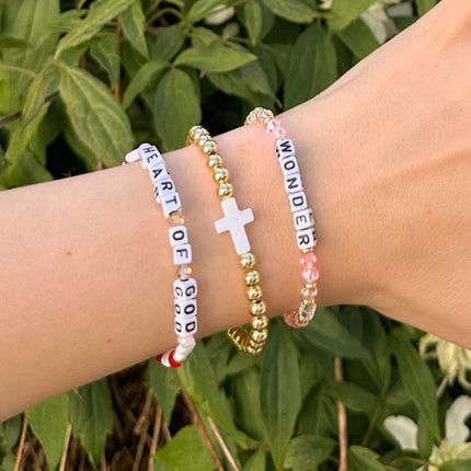 Gold Cross Bracelet
