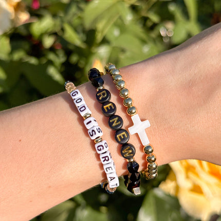 God is Great Letter Bracelet