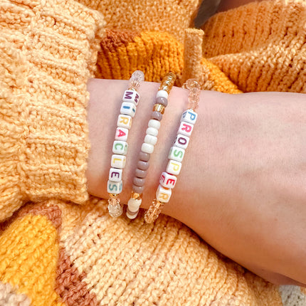Prosper Letter Bracelet