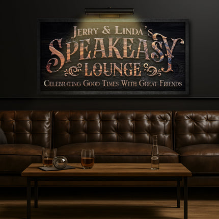 Speakeasy Lounge Wall Sign