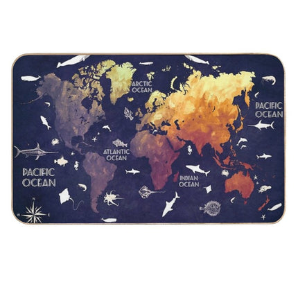 World Map 11  Long-Lasting Bath Mat