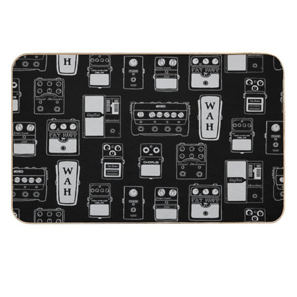Guitar Pedals Recording Studio Engineer Guitarist Gear Foot Effect Pedals Music Illustration Mug Sticker T-Shirt Etc... Durable Bath Mat