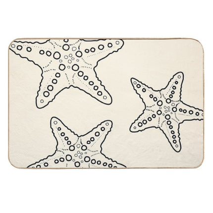 Starfish Bunch Blacksand  Dirt-Trapping Bath Mat