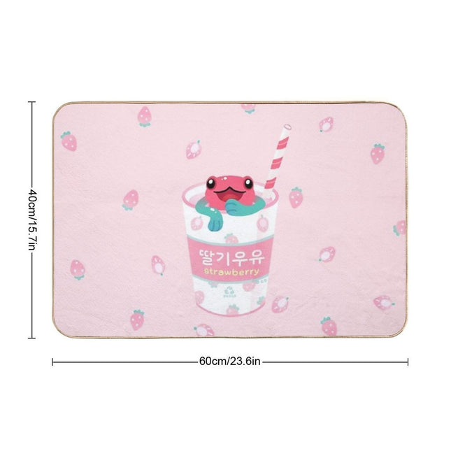 Strawberry Poison Milk 2  Easy Maintenance Bath Mat