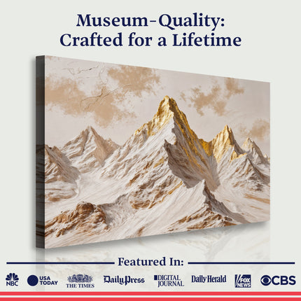 Golden Peaks Wall Art