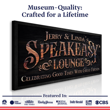 Speakeasy Lounge Wall Sign