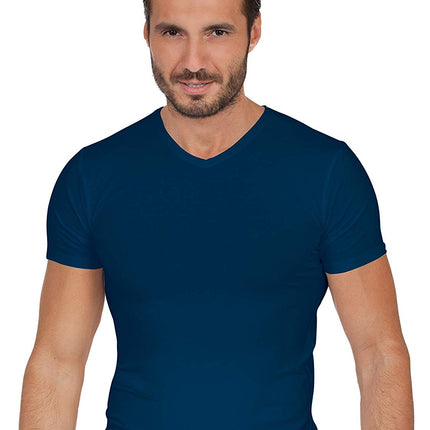 EGI Luxury Modal Men's V-Neck T-Shirt. Proudly Made in Italy (1185)