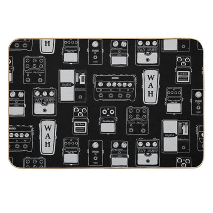 Guitar Pedals Recording Studio Engineer Guitarist Gear Foot Effect Pedals Music Illustration Mug Sticker T-Shirt Etc... Durable Bath Mat