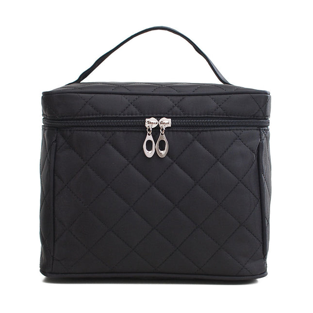 Folding mirror cosmetic bag, large capacity multi-functional toilet bag, travel waterproof storage bag,