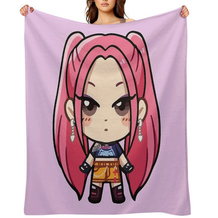 Mira Kpop Demon Hunters Throw Blanket