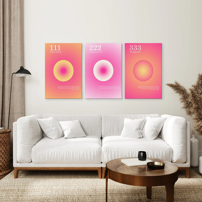 3 Piece Angel Numbers Series 111 222 333