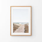Thin Wood Frame w/ Mat / 8x10 inches