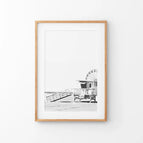 Thin Wood Frame w/ Mat / 8x10 inches
