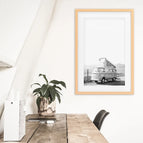Wood Frame w/ Mat / 8x10 inches