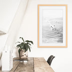 Wood Frame w/ Mat / 8x10 inches