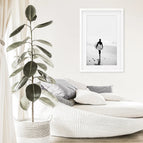White Frame w/ Mat / 8x10 inches