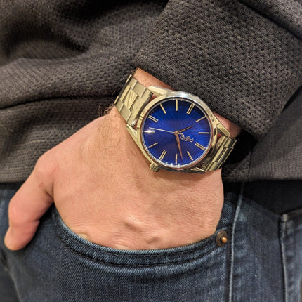 Blue Sunburst Watch