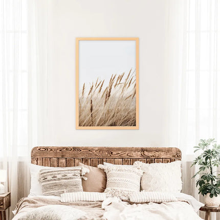Bohemian Pampas Grass Print. Nature Inspired Theme