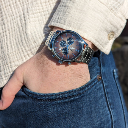 Brown Retro Chronograph