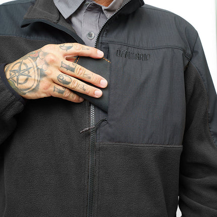 Bruin Fleece Zip Up - Black