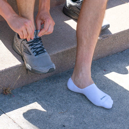 Combed Cotton No Show Socks - White