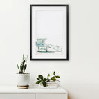 Black Frame w/ Mat / 8x10 inches