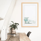 Wood Frame w/ Mat / 8x10 inches