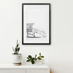 Black Frame w/ Mat / 8x10 inches