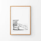 Thin Wood Frame w/ Mat / 8x10 inches