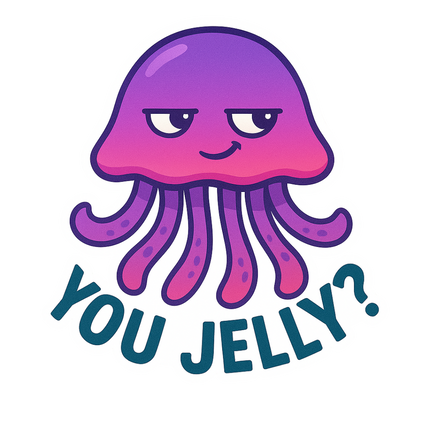 "You Jelly?" Funny Sarcastic Jellyfish Sticker