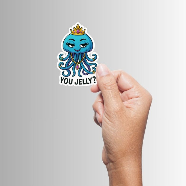 "You Jelly?" Funny Sarcastic Jellyfish Sticker