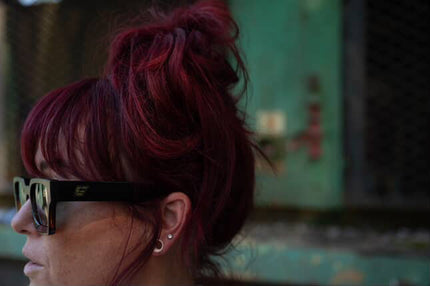 Lux Shades. Matte black/Tortoise Fade. Polarized