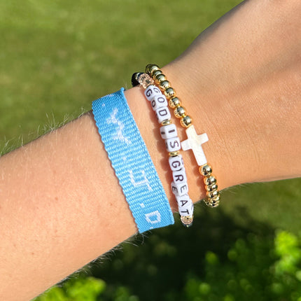God is Great Letter Bracelet