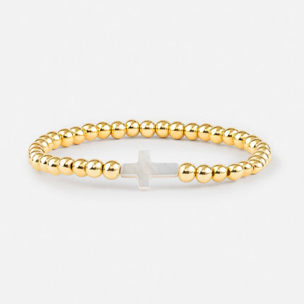 Gold Cross Bracelet