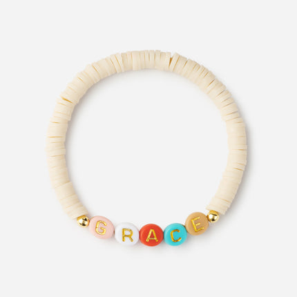 Grace Multicolored Letter Bracelet