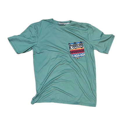 Green Aztec Short Sleeve