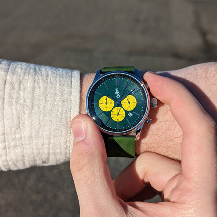 Green and Yellow Chronograph