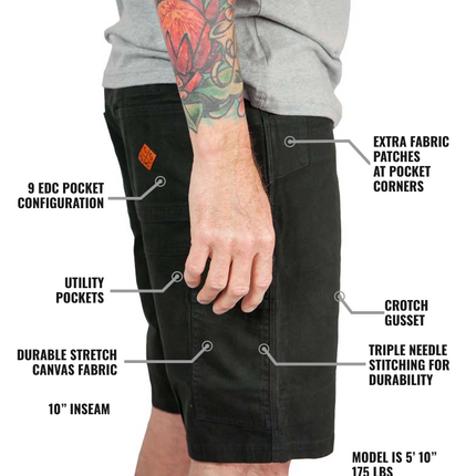 Havok Shorts 10" - Black