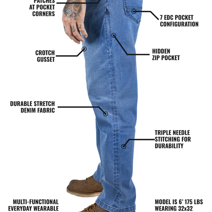 Hideout Denim Standard Fit - Vintage Wash