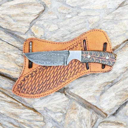Ranch Cowboy Knives – Handmade Rasp Tool Blade with Pine Cone Handle 8