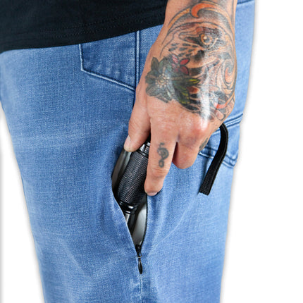 Hideout Denim Taper Fit Pants - Vintage Wash