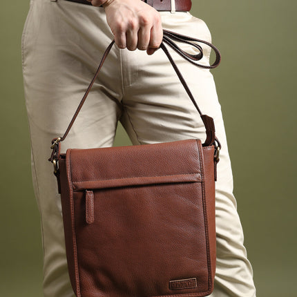 Leather Crossbody Bag for Travel Work