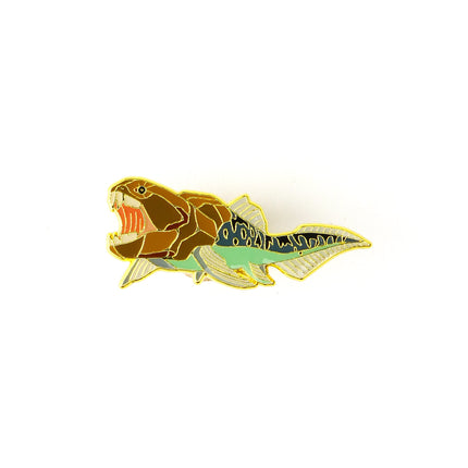 Dunkleosteus Enamel Pin (Dunkleosteus terrelli)