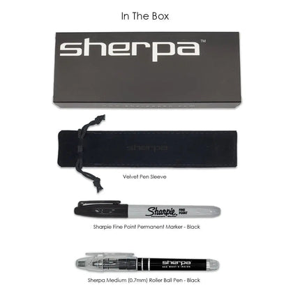 Sherpa Pen Classic Full (Gun)Metal Jacket Pen/Sharpie Marker Cover
