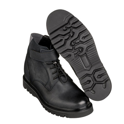 CALTO - K83116 - 3.2 Inches Taller (Dark Blue) - Casual Boots