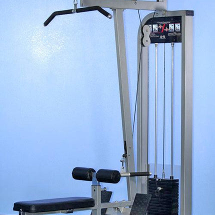 Dual Function Lat-Low Row Combo - Muscle D Fitness -  Seated - Pin Selectorized - Commercial Grade