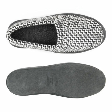 Polar Feet Men's Perfect Mocs Grey Wool