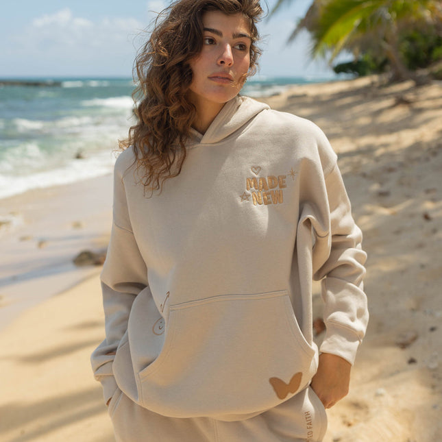Made New Cream Unisex Hoodie